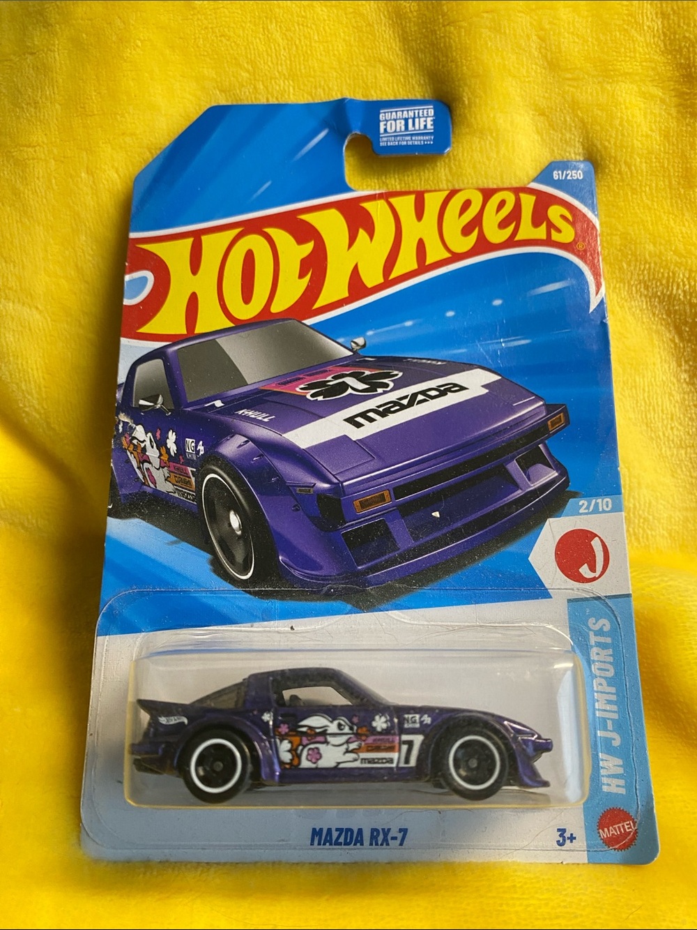 Hot wheels Purple Mazda RX-7 Die-Cast Toy Car